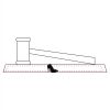 CRY047 - 13 7/8" x 4 1/4" Crystal Gavel on Black Base Thumbnail