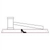 CRY047 - 13 7/8" x 4 1/4" Crystal Gavel on Black Base Thumbnail