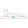 CRY047 - 13 7/8" x 4 1/4" Crystal Gavel on Black Base Thumbnail