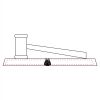 CRY047 - 13 7/8" x 4 1/4" Crystal Gavel on Black Base Thumbnail