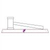 CRY047 - 13 7/8" x 4 1/4" Crystal Gavel on Black Base Thumbnail