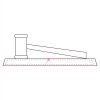 CRY047 - 13 7/8" x 4 1/4" Crystal Gavel on Black Base Thumbnail