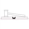 CRY047 - 13 7/8" x 4 1/4" Crystal Gavel on Black Base Thumbnail