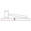 CRY047 - 13 7/8" x 4 1/4" Crystal Gavel on Black Base Thumbnail