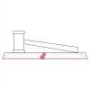 CRY047 - 13 7/8" x 4 1/4" Crystal Gavel on Black Base Thumbnail