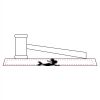 CRY047 - 13 7/8" x 4 1/4" Crystal Gavel on Black Base Thumbnail