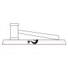 CRY047 - 13 7/8" x 4 1/4" Crystal Gavel on Black Base Thumbnail