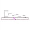 CRY047 - 13 7/8" x 4 1/4" Crystal Gavel on Black Base Thumbnail
