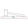 CRY047 - 13 7/8" x 4 1/4" Crystal Gavel on Black Base Thumbnail