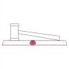CRY047 - 13 7/8" x 4 1/4" Crystal Gavel on Black Base Thumbnail