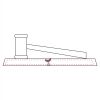 CRY047 - 13 7/8" x 4 1/4" Crystal Gavel on Black Base Thumbnail