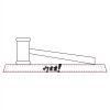 CRY047 - 13 7/8" x 4 1/4" Crystal Gavel on Black Base Thumbnail