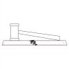 CRY047 - 13 7/8" x 4 1/4" Crystal Gavel on Black Base Thumbnail
