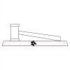 CRY047 - 13 7/8" x 4 1/4" Crystal Gavel on Black Base Thumbnail