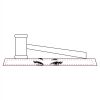 CRY047 - 13 7/8" x 4 1/4" Crystal Gavel on Black Base Thumbnail