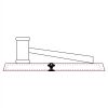 CRY047 - 13 7/8" x 4 1/4" Crystal Gavel on Black Base Thumbnail