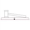 CRY047 - 13 7/8" x 4 1/4" Crystal Gavel on Black Base Thumbnail