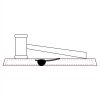 CRY047 - 13 7/8" x 4 1/4" Crystal Gavel on Black Base Thumbnail