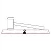 CRY047 - 13 7/8" x 4 1/4" Crystal Gavel on Black Base Thumbnail