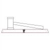 CRY047 - 13 7/8" x 4 1/4" Crystal Gavel on Black Base Thumbnail