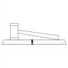 CRY047 - 13 7/8" x 4 1/4" Crystal Gavel on Black Base Thumbnail
