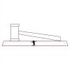 CRY047 - 13 7/8" x 4 1/4" Crystal Gavel on Black Base Thumbnail