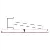 CRY047 - 13 7/8" x 4 1/4" Crystal Gavel on Black Base Thumbnail