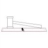 CRY047 - 13 7/8" x 4 1/4" Crystal Gavel on Black Base Thumbnail