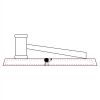 CRY047 - 13 7/8" x 4 1/4" Crystal Gavel on Black Base Thumbnail
