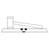 CRY047 - 13 7/8" x 4 1/4" Crystal Gavel on Black Base Thumbnail