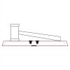 CRY047 - 13 7/8" x 4 1/4" Crystal Gavel on Black Base Thumbnail