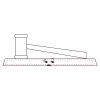 CRY047 - 13 7/8" x 4 1/4" Crystal Gavel on Black Base Thumbnail