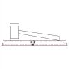 CRY047 - 13 7/8" x 4 1/4" Crystal Gavel on Black Base Thumbnail