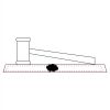 CRY047 - 13 7/8" x 4 1/4" Crystal Gavel on Black Base Thumbnail