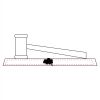 CRY047 - 13 7/8" x 4 1/4" Crystal Gavel on Black Base Thumbnail