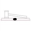 CRY047 - 13 7/8" x 4 1/4" Crystal Gavel on Black Base Thumbnail