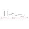 CRY047 - 13 7/8" x 4 1/4" Crystal Gavel on Black Base Thumbnail