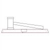 CRY047 - 13 7/8" x 4 1/4" Crystal Gavel on Black Base Thumbnail