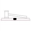 CRY047 - 13 7/8" x 4 1/4" Crystal Gavel on Black Base Thumbnail