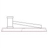 CRY047 - 13 7/8" x 4 1/4" Crystal Gavel on Black Base Thumbnail