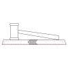 CRY047 - 13 7/8" x 4 1/4" Crystal Gavel on Black Base Thumbnail