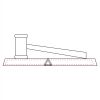 CRY047 - 13 7/8" x 4 1/4" Crystal Gavel on Black Base Thumbnail