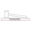 CRY047 - 13 7/8" x 4 1/4" Crystal Gavel on Black Base Thumbnail