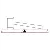 CRY047 - 13 7/8" x 4 1/4" Crystal Gavel on Black Base Thumbnail
