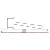 CRY047 - 13 7/8" x 4 1/4" Crystal Gavel on Black Base Thumbnail