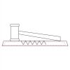 CRY047 - 13 7/8" x 4 1/4" Crystal Gavel on Black Base Thumbnail