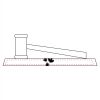 CRY047 - 13 7/8" x 4 1/4" Crystal Gavel on Black Base Thumbnail