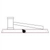 CRY047 - 13 7/8" x 4 1/4" Crystal Gavel on Black Base Thumbnail