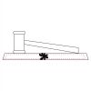 CRY047 - 13 7/8" x 4 1/4" Crystal Gavel on Black Base Thumbnail