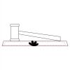 CRY047 - 13 7/8" x 4 1/4" Crystal Gavel on Black Base Thumbnail